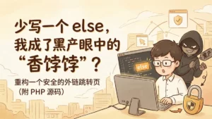 少写一个-else，我成了黑产眼中的香饽饽？重构一个安全的外链跳转页
