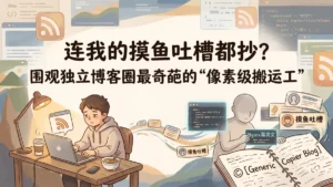 连我的摸鱼吐槽都抄？围观独立博客圈最奇葩的“像素级搬运工”