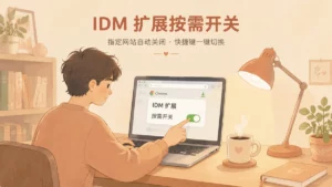 IDM 扩展自动开关 Chrome 小扩展 智能管理器